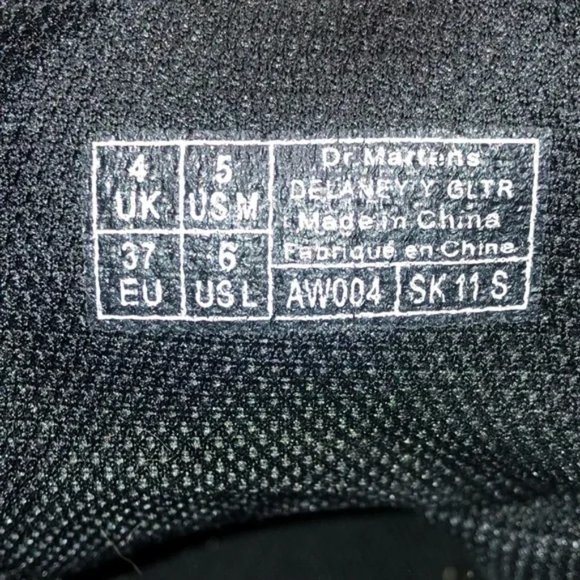 Dr. Martens 1460 Pascal Turquoise Fine Glitter Combat Boots - Picture 13 of 15